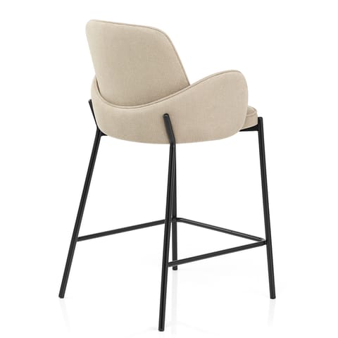 Jarvis Bar Stool Beige Fabric