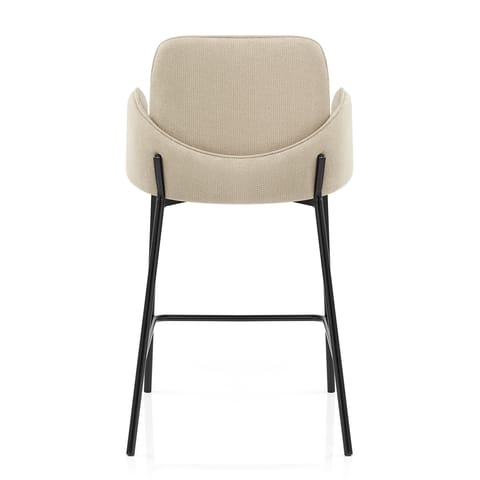 Jarvis Bar Stool Beige Fabric