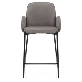 Jarvis Bar Stool Grey Fabric