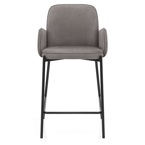 Jarvis Bar Stool Grey Fabric