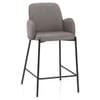 Jarvis Bar Stool Grey Fabric