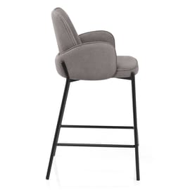 Jarvis Bar Stool Grey Fabric