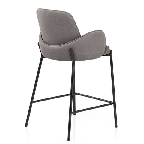 Jarvis Bar Stool Grey Fabric