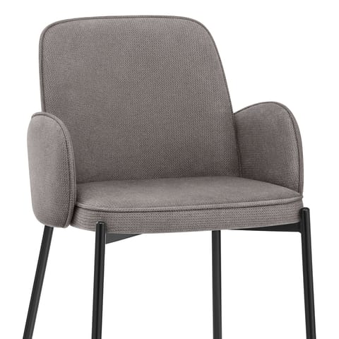 Jarvis Bar Stool Grey Fabric