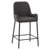 Cameo Bar Stool Charcoal Fabric