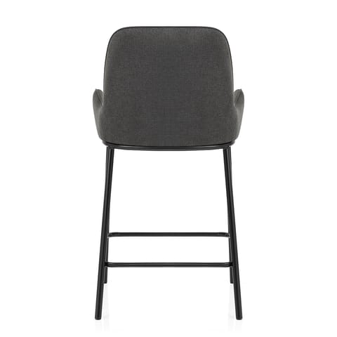 Cameo Bar Stool Charcoal Fabric