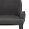 Cameo Bar Stool Charcoal Fabric