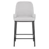 Cameo Bar Stool Light Grey Fabric
