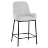 Cameo Bar Stool Light Grey Fabric
