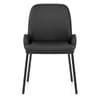 Cameo Dining Chair Black Leather