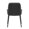 Cameo Dining Chair Black Leather