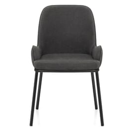 Cameo Dining Chair Charcoal Fabric