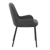 Cameo Dining Chair Charcoal Fabric