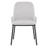 Cameo Dining Chair Light Grey Fabric