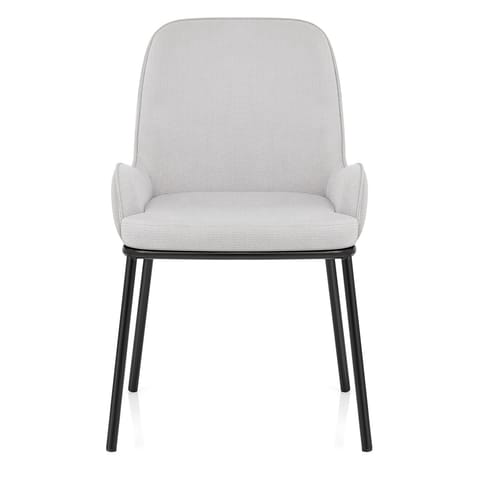 Cameo Dining Chair Light Grey Fabric