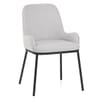 Cameo Dining Chair Light Grey Fabric