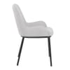 Cameo Dining Chair Light Grey Fabric