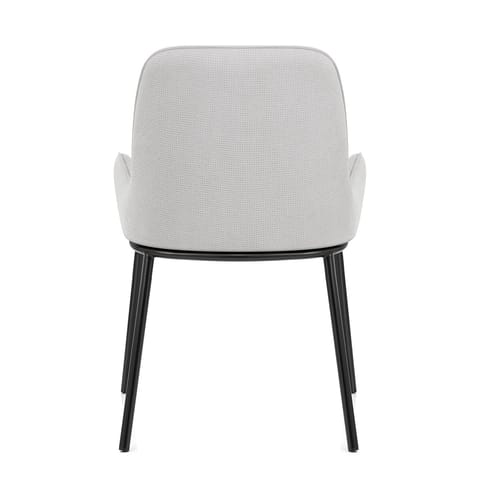 Cameo Dining Chair Light Grey Fabric