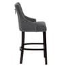Ascot Bar Stool Charcoal Fabric