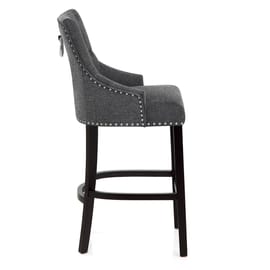 Ascot Bar Stool Charcoal Fabric