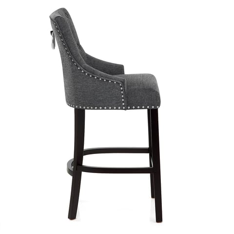 Ascot Bar Stool Charcoal Fabric