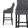 Ascot Bar Stool Charcoal Fabric