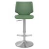 Mode Brushed Steel Stool Green