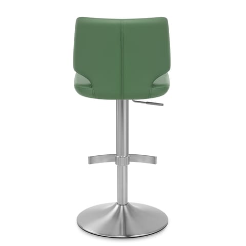 Mode Brushed Steel Stool Green