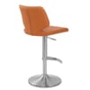 Mode Brushed Steel Stool Burnt Orange