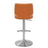 Mode Brushed Steel Stool Burnt Orange