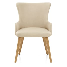 Diablo Oak Dining Chair Beige