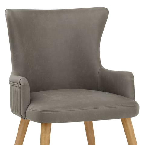 Diablo Oak Dining Chair Grey