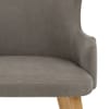 Diablo Oak Dining Chair Grey