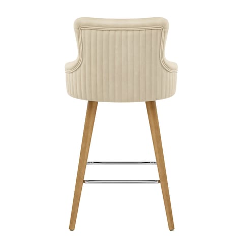 Diablo Oak Bar Stool Beige