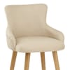 Diablo Oak Bar Stool Beige