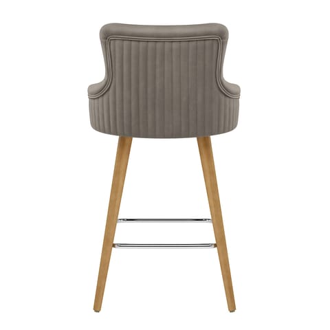 Diablo Oak Bar Stool Grey