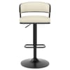Alexa Real Leather Stool Cream