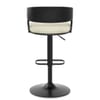 Alexa Real Leather Stool Cream