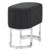 Duet Chrome Stool Charcoal Fabric