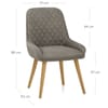 Azure Oak Dining Chair Grey