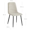 Alex Dining Chair Beige Fabric