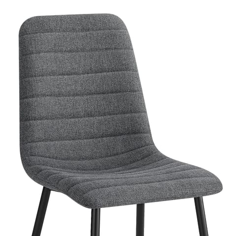 Alex Dining Chair Charcoal Fabric