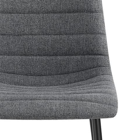 Alex Dining Chair Charcoal Fabric