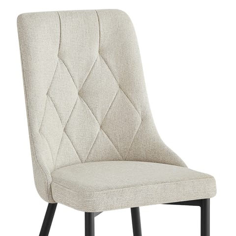 Phoebe Dining Chair Beige Fabric