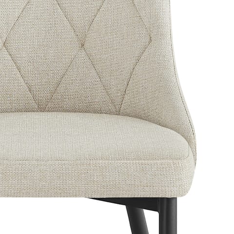 Phoebe Dining Chair Beige Fabric