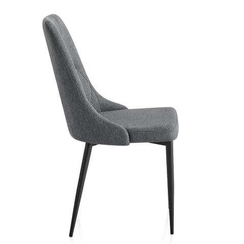 Phoebe Dining Chair Charcoal Fabric