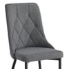 Phoebe Dining Chair Charcoal Fabric