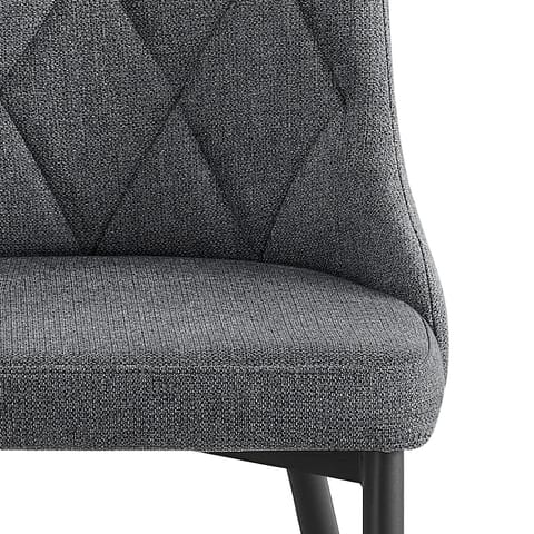 Phoebe Dining Chair Charcoal Fabric