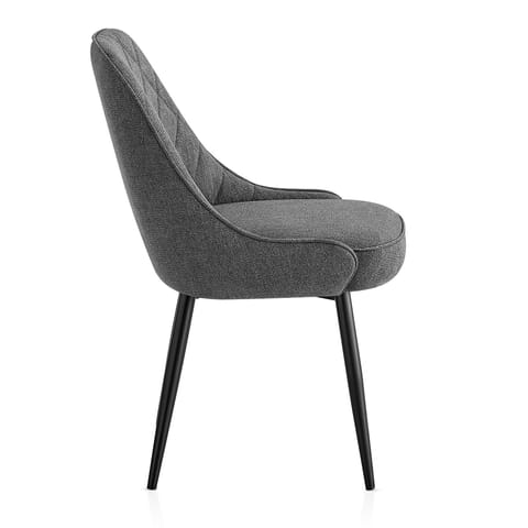 Robyn Dining Chair Charcoal Fabric