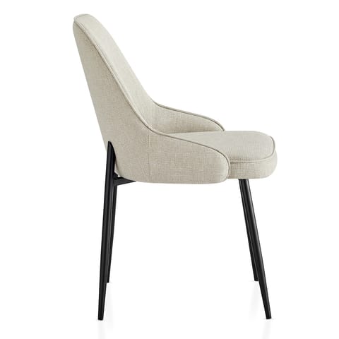 Faye Dining Chair Beige Fabric